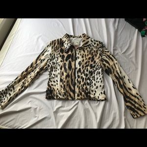 Joseph Ribkoff Sequin Animal Print Jacket